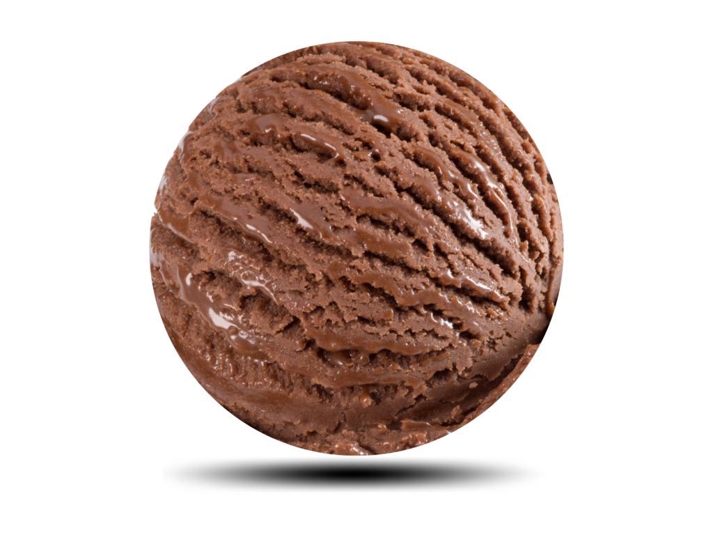 Helado chocolate de la piedra gelateria